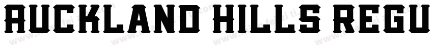 Auckland Hills Regul字体转换